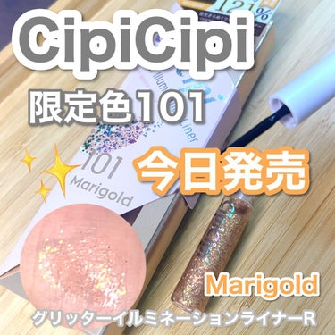 グリッターイルミネーションライナー/CipiCipi/リキッドアイライナーを使ったクチコミ（1枚目）