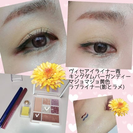 ラブ・ライナー アイカラーパレット ロマンティックブルームコレクション<アイシャドウ>/ラブ・ライナー/アイシャドウパレットを使ったクチコミ(3枚目)