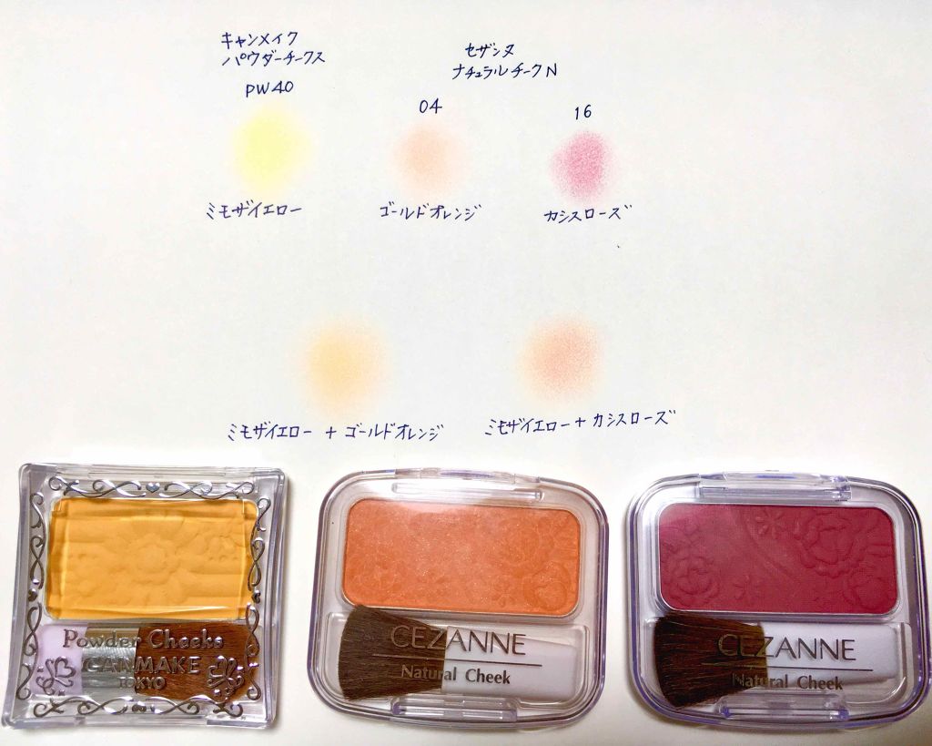 【旧品】パウダーチークス/キャンメイク/パウダーチークを使ったクチコミ（1枚目）