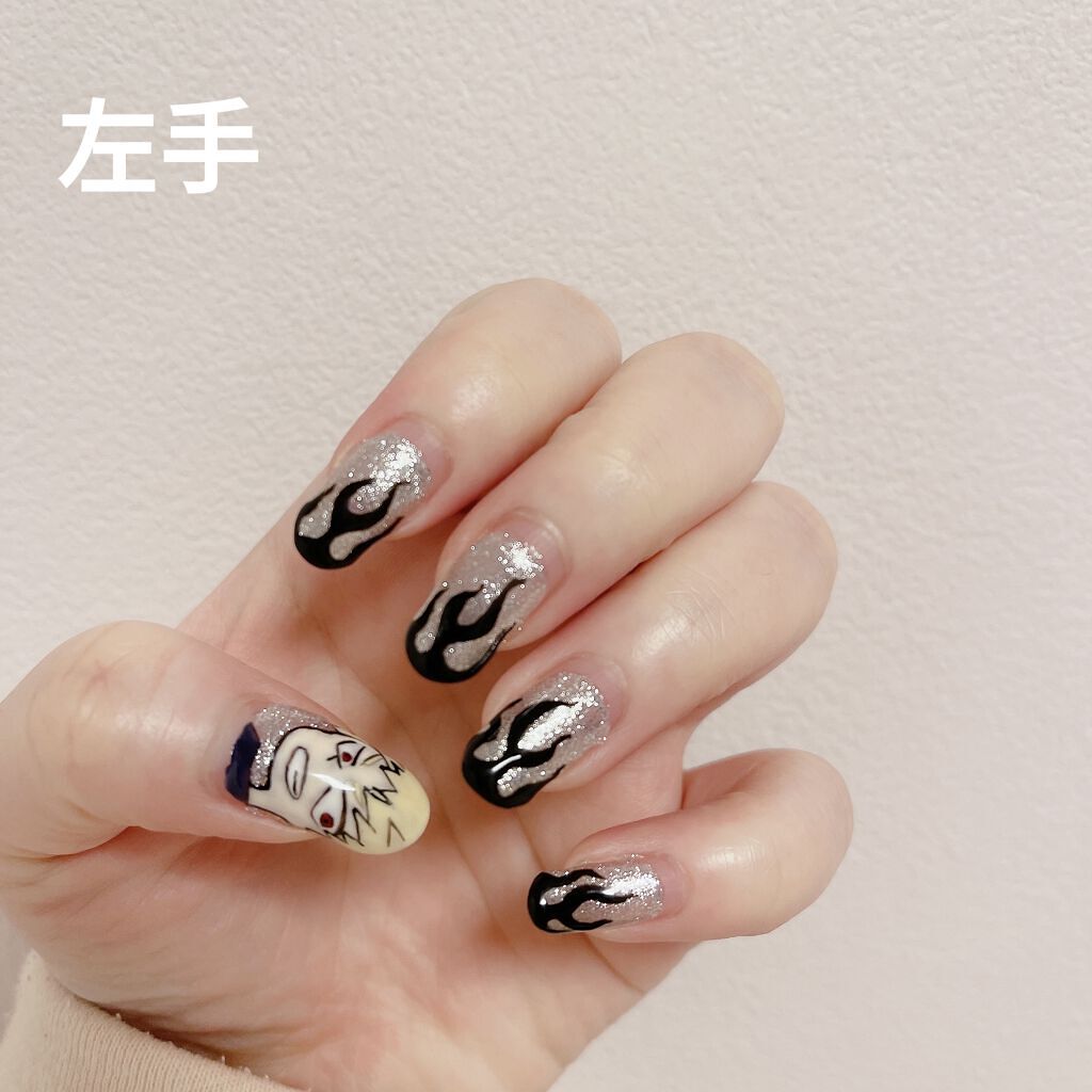 プチプライス  カラージェル C-19 ジェットブラック/Petit Price/ジェルネイルを使ったクチコミ（2枚目）