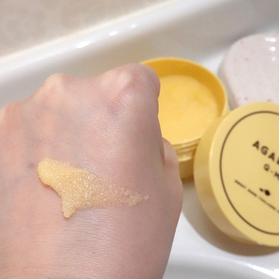 Q+Me スウィートボムタラソスクラブレモンティーの香り/AGARISM/バストケア・ヒップケアを使ったクチコミ（1枚目）