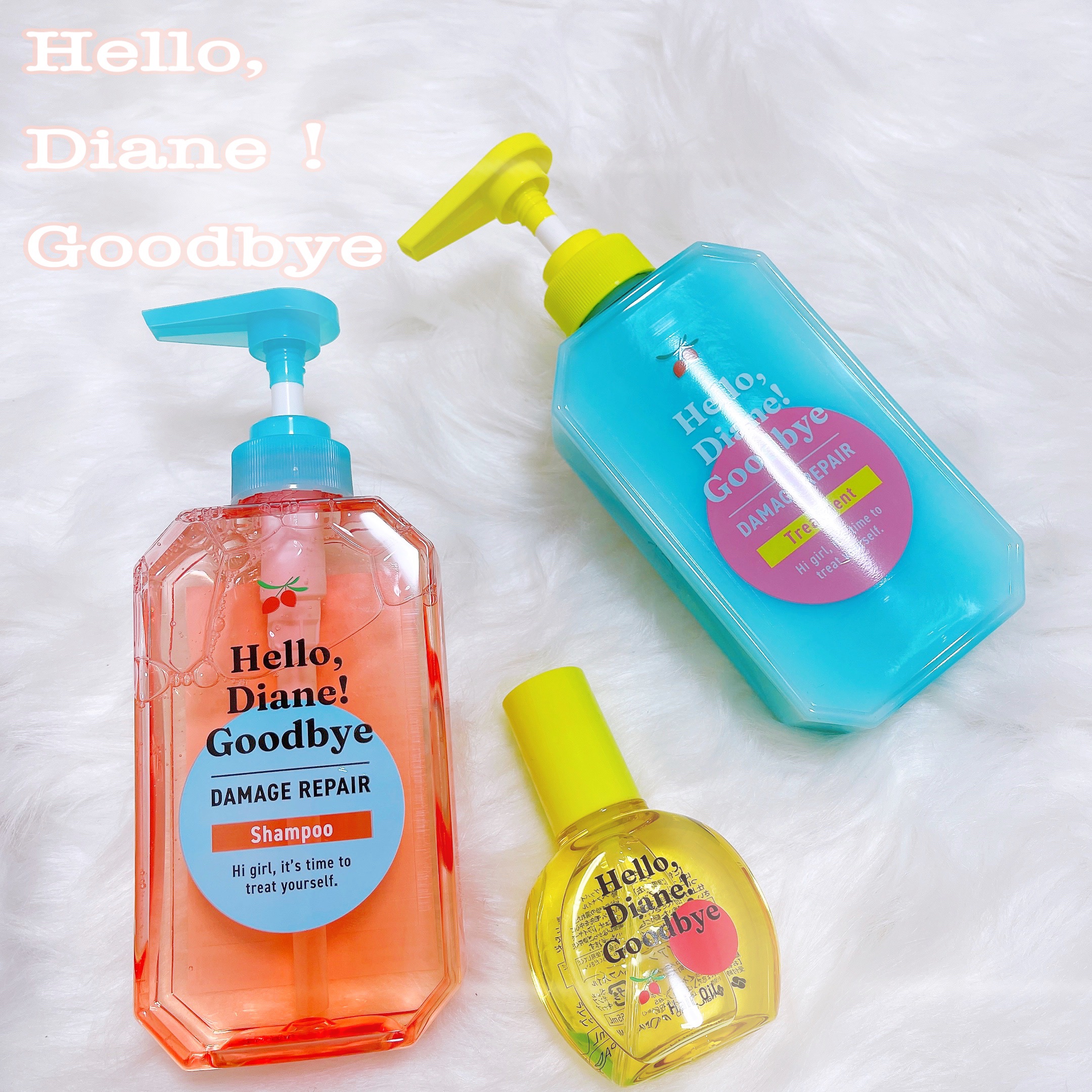 ハローダイアン グッバイ うるおい補修ヘアオイル/ダイアン/ヘアオイルを使ったクチコミ（1枚目）