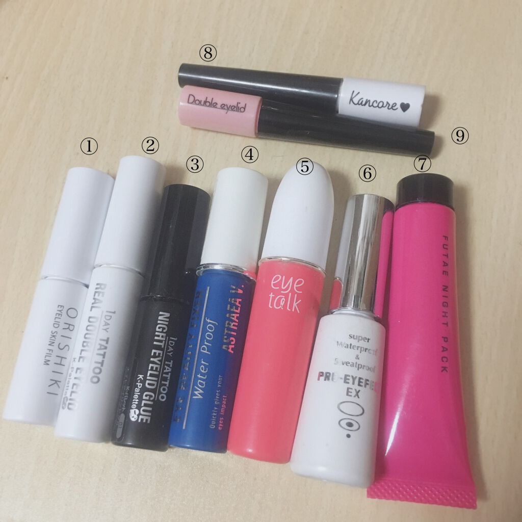 フタエラボ ナイトアイリッドグルー/K-パレット/二重まぶた用アイテムを使ったクチコミ（2枚目）