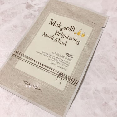 Makgeolli Brightning Mask Sheet/HOLIKA HOLIKA/シートマスク・パックを使ったクチコミ（1枚目）