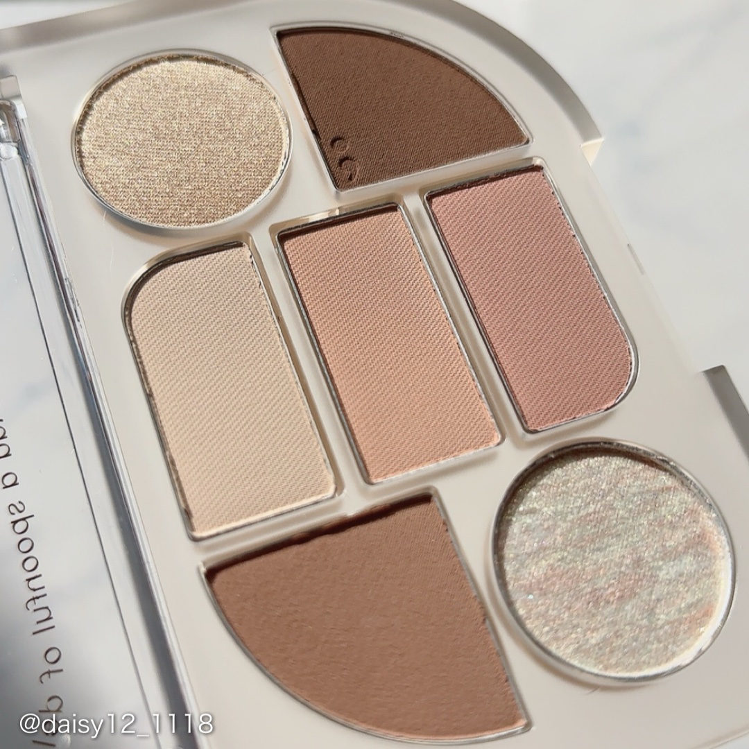 シンプレイン アイパレット 01 オフベージュ/Sim;plain/アイシャドウパレットを使ったクチコミ（3枚目）