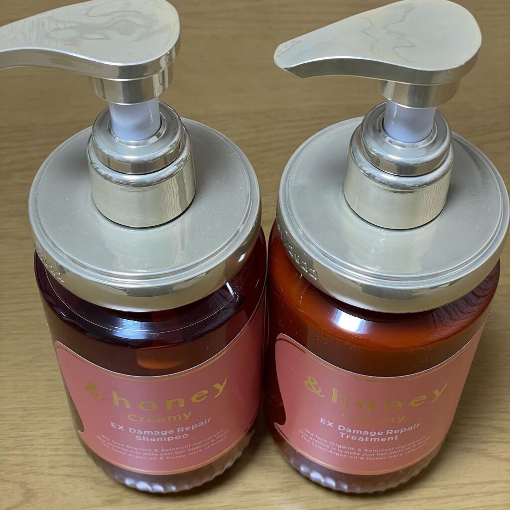 Creamy EXダメージリペアシャンプー1.0/ヘアトリートメント2.0/&honey/市販シャンプーを使ったクチコミ（2枚目）