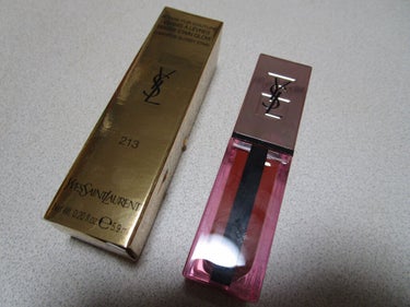 ルージュ ピュールクチュール ヴェルニ ウォーターグロウ No.213 ノータブー チリ/YVES SAINT LAURENT BEAUTE/口紅を使ったクチコミ（1枚目）