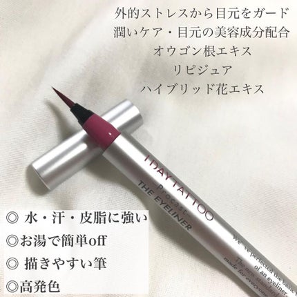 1DAY TATTOO プロキャスト ザ・アイライナー/K-パレット/リキッドアイライナーを使ったクチコミ(3枚目)