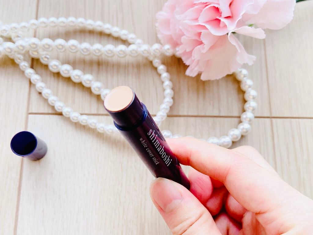 ホワイトカバースティック/shimaboshi/化粧下地を使ったクチコミ(4枚目)
