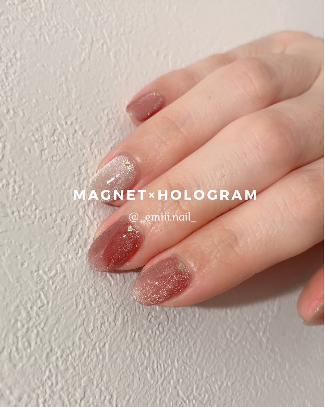 #セルフネイル,#myネイル,#ホログラムネイルのネイルデザイン