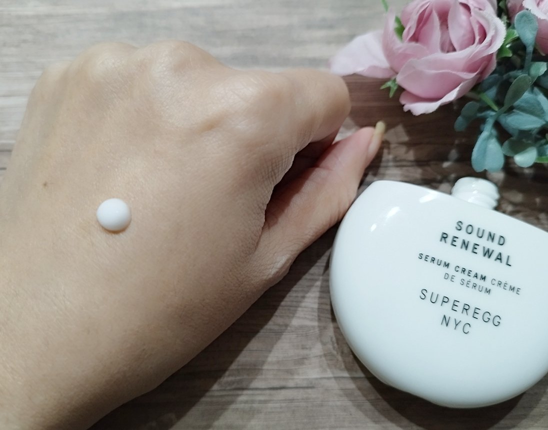 サウンド リニューアル セラムクリーム/SUPEREGG /フェイスクリームを使ったクチコミ（3枚目）
