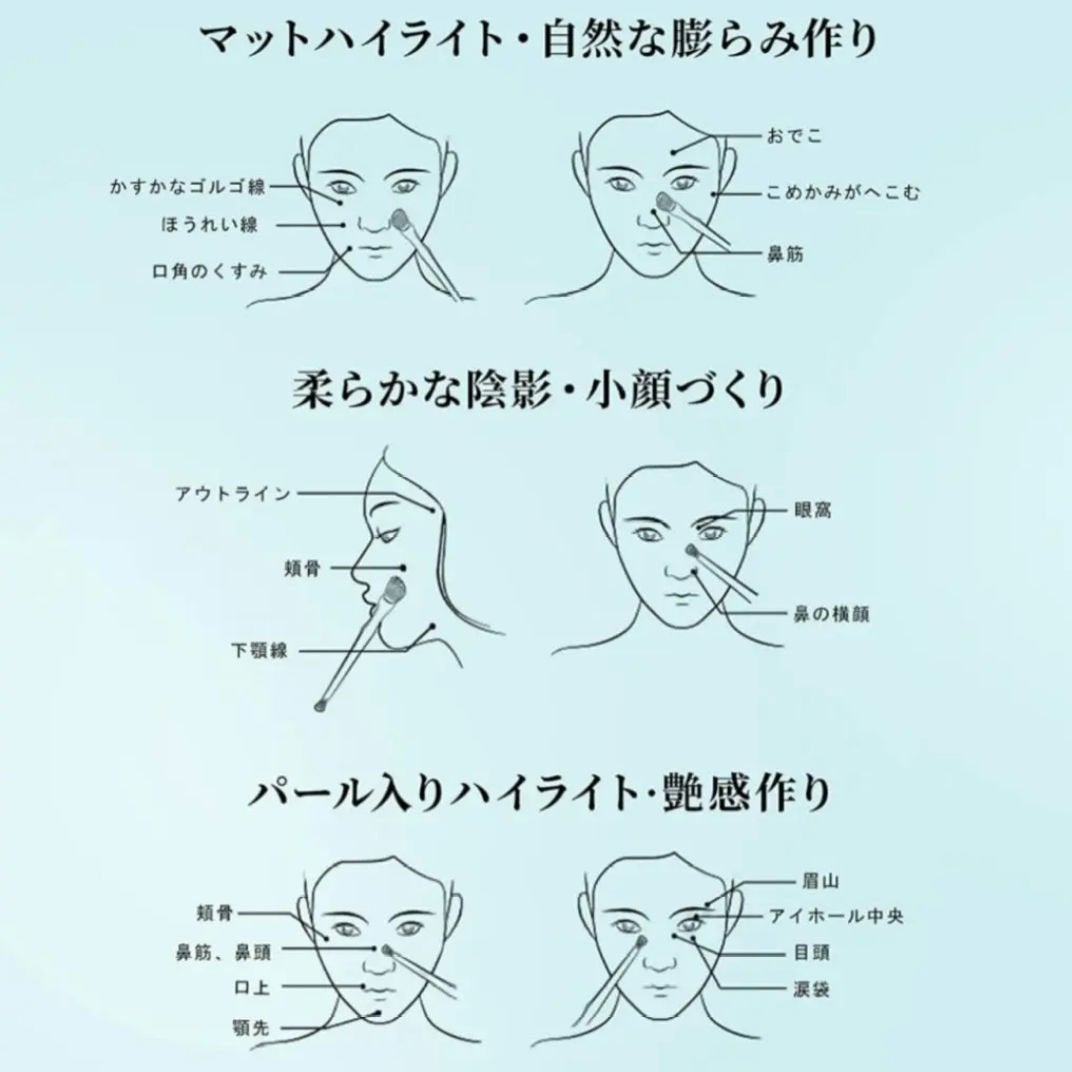 ハイライトシェーディングパレット/TIMAGE/パウダーハイライトを使ったクチコミ(4枚目)