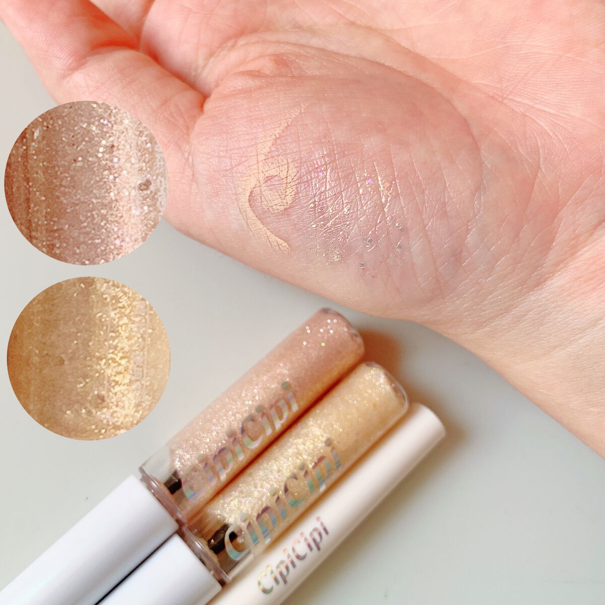 グリッター イルミネーションライナー R/CipiCipi/リキッドアイライナーを使ったクチコミ（3枚目）