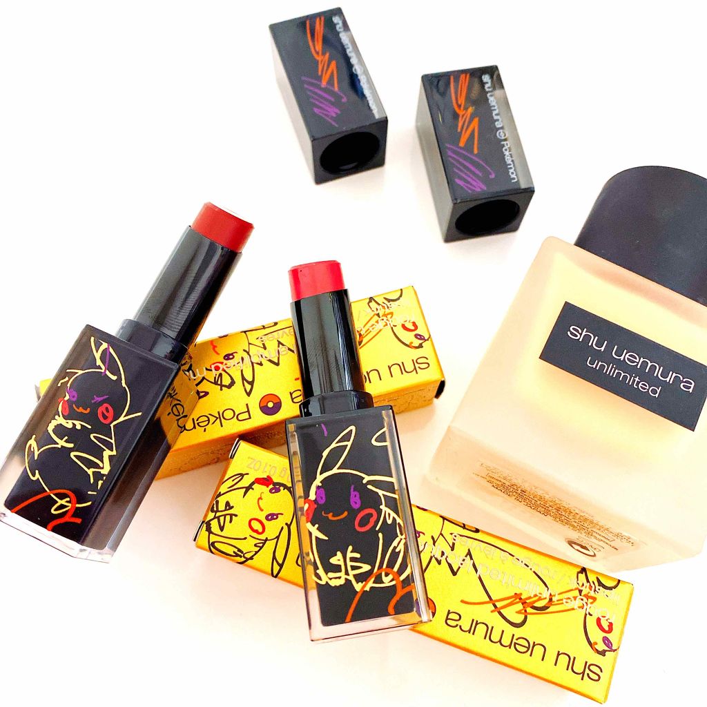 ルージュ アンリミテッド アンプリファイド マット<2019年クリスマスコフレ限定>/shu uemura/口紅を使ったクチコミ(1枚目)