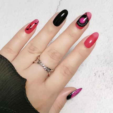 セミキュアジェルネイル(ハンド)/ohora/ネイルシールを使ったクチコミ(4枚目)