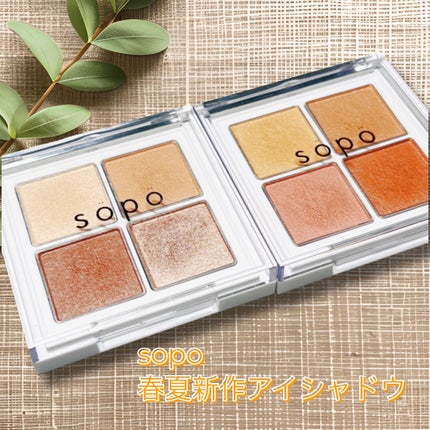 アイパレット/sopo/アイシャドウパレットを使ったクチコミ(1枚目)