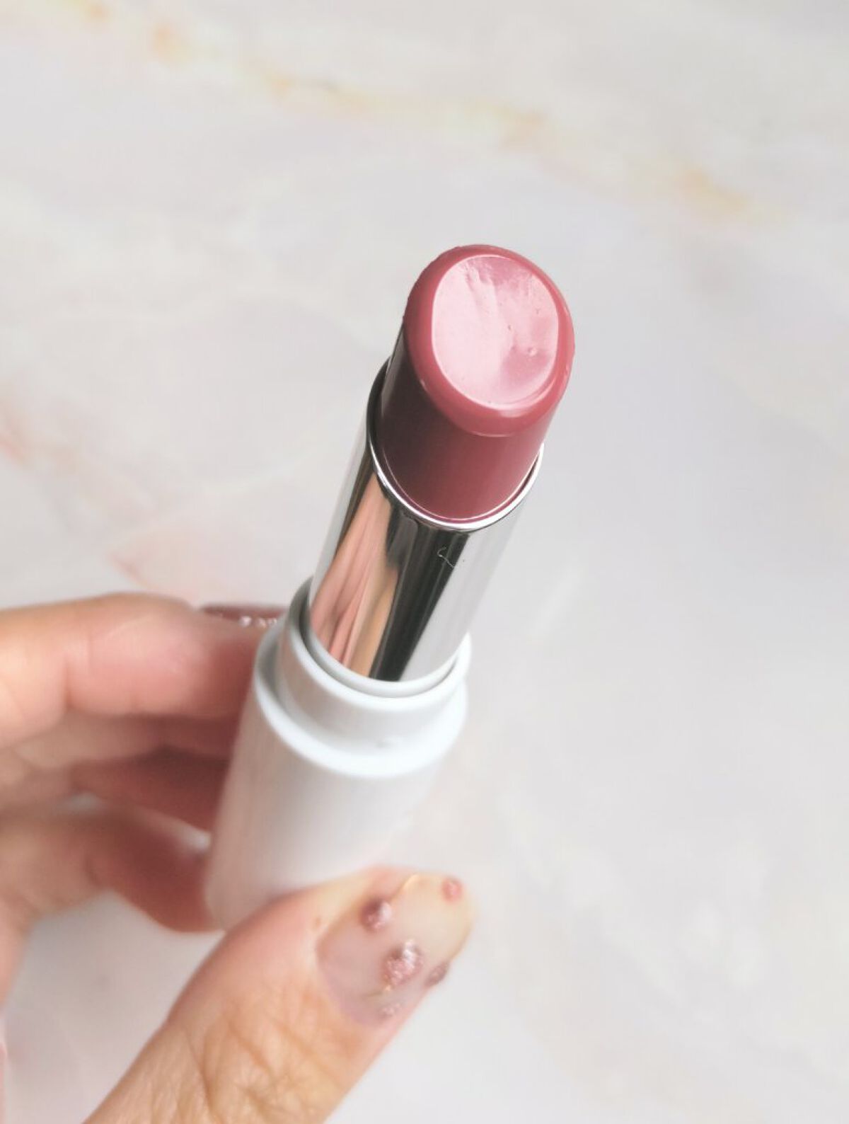 ラスティングフィニッシュ ティントリップ 104 ロージィブラウン(限定)/リンメル ロンドン/リップティントを使ったクチコミ（3枚目）