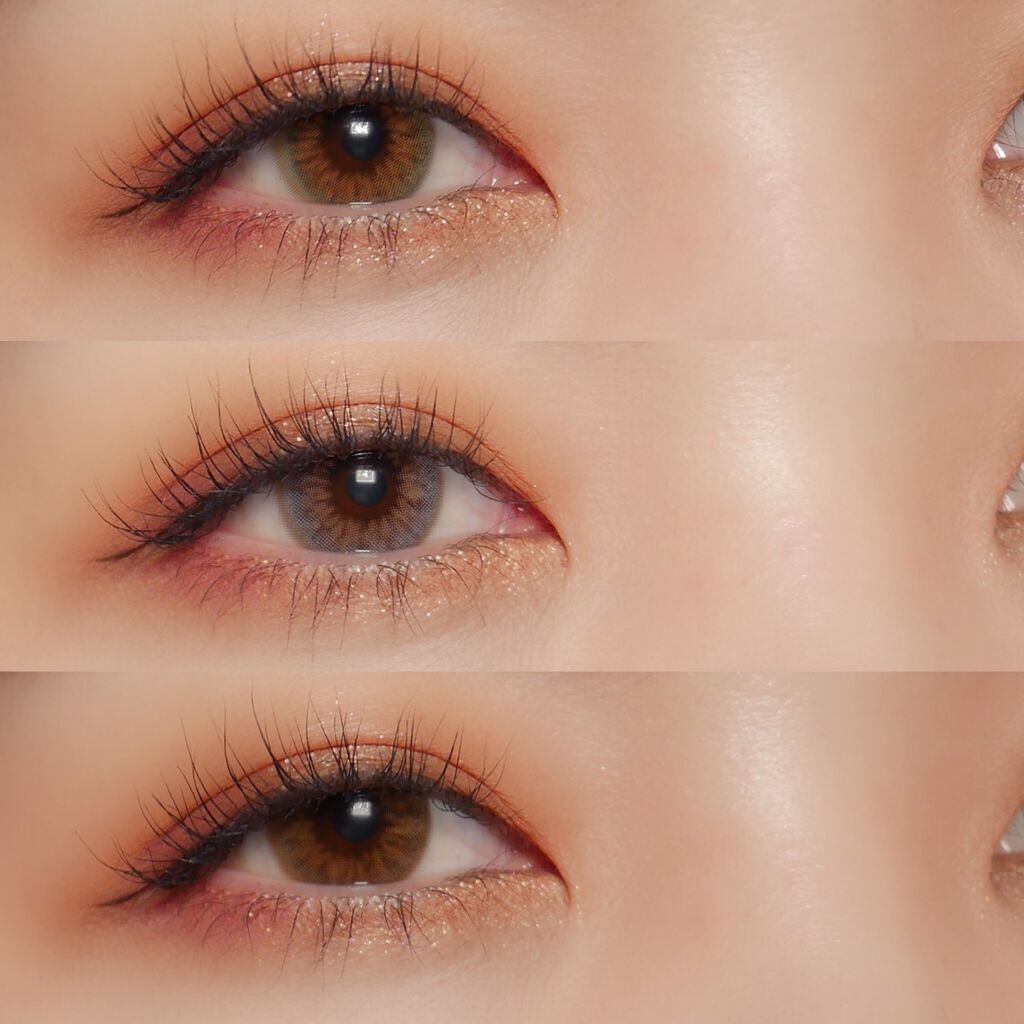 フレンチゴールド3コン/OLENS/カラーコンタクトレンズを使ったクチコミ（2枚目）