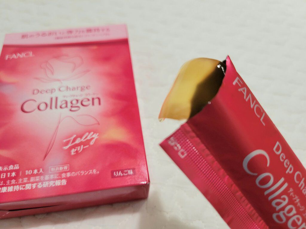 ディープチャージ  コラーゲン スティックゼリー/ファンケル/美容サプリメントを使ったクチコミ（2枚目）