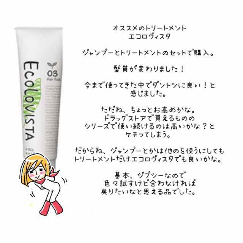 ヘアパック/ECOLOVISTA（エコロヴィスタ）/ヘアマスク・ヘアパックを使ったクチコミ（1枚目）