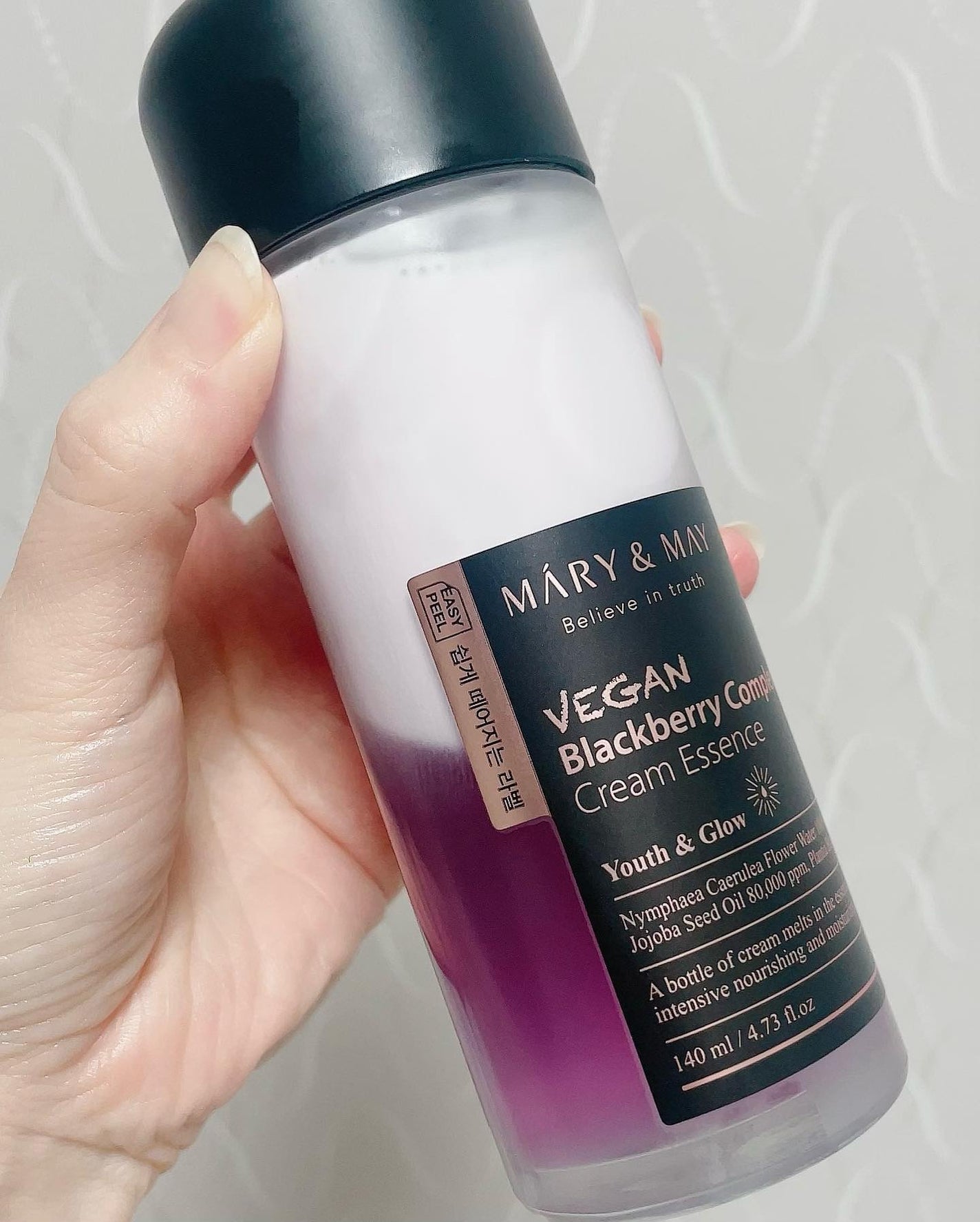 ヴィーガンブラックベリー コンプレックスクリームエッセンス/MARY&MAY/化粧水を使ったクチコミ(4枚目)