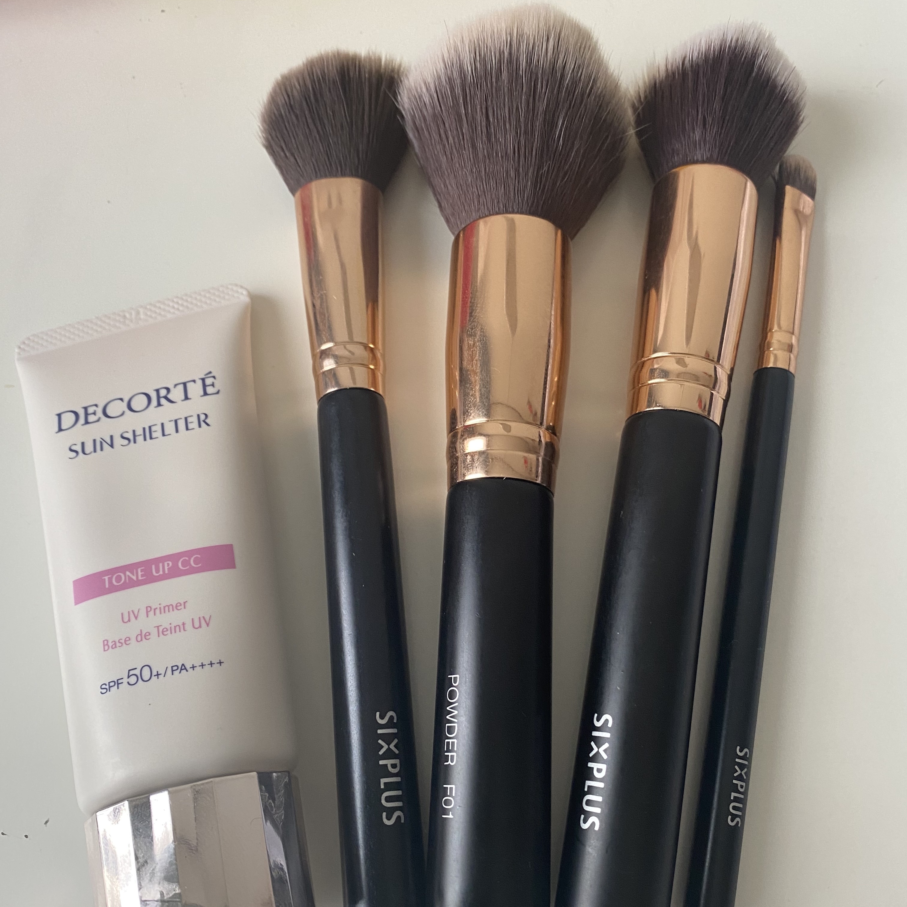 貴族のゴールド メイクブラシ11本セット 化粧ポーチ付き/SIXPLUS/メイクブラシを使ったクチコミ（1枚目）