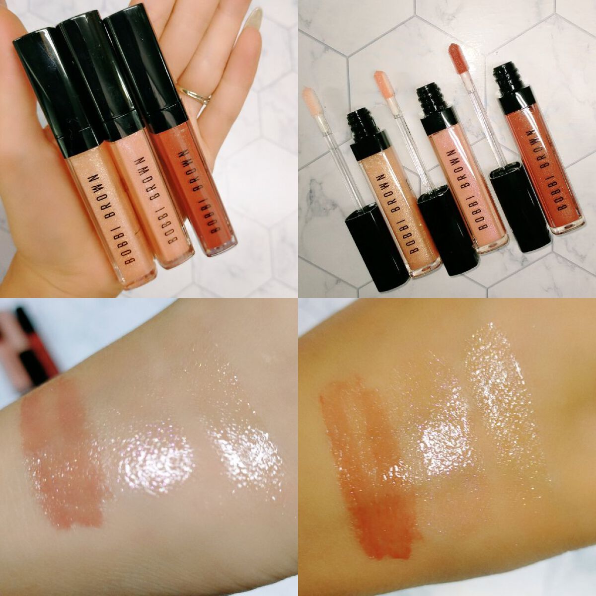 クラッシュドオイル インフューズド グロス S03 キールシュガー/BOBBI BROWN/リップグロスを使ったクチコミ（2枚目）