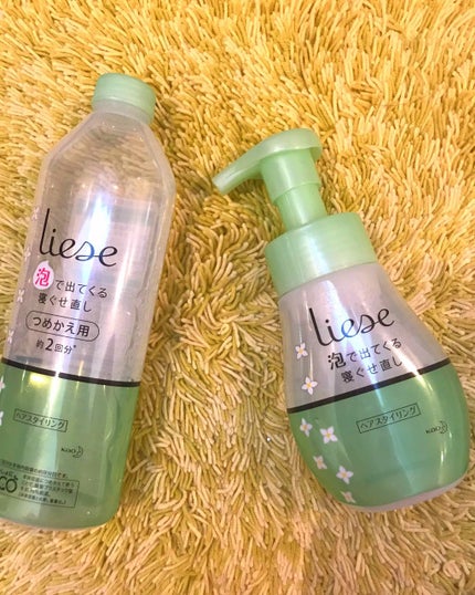 泡で出てくる寝ぐせ直し/リーゼ/ヘアムースを使ったクチコミ(1枚目)