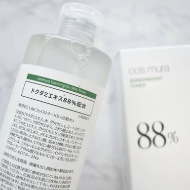 cos:mura オソンチョ 88％ トナーのクチコミ「COSMURA 
【EOSEONGCHO 88% TONER】

ドクダミエキス※88%と、ヒ.....」（2枚目）