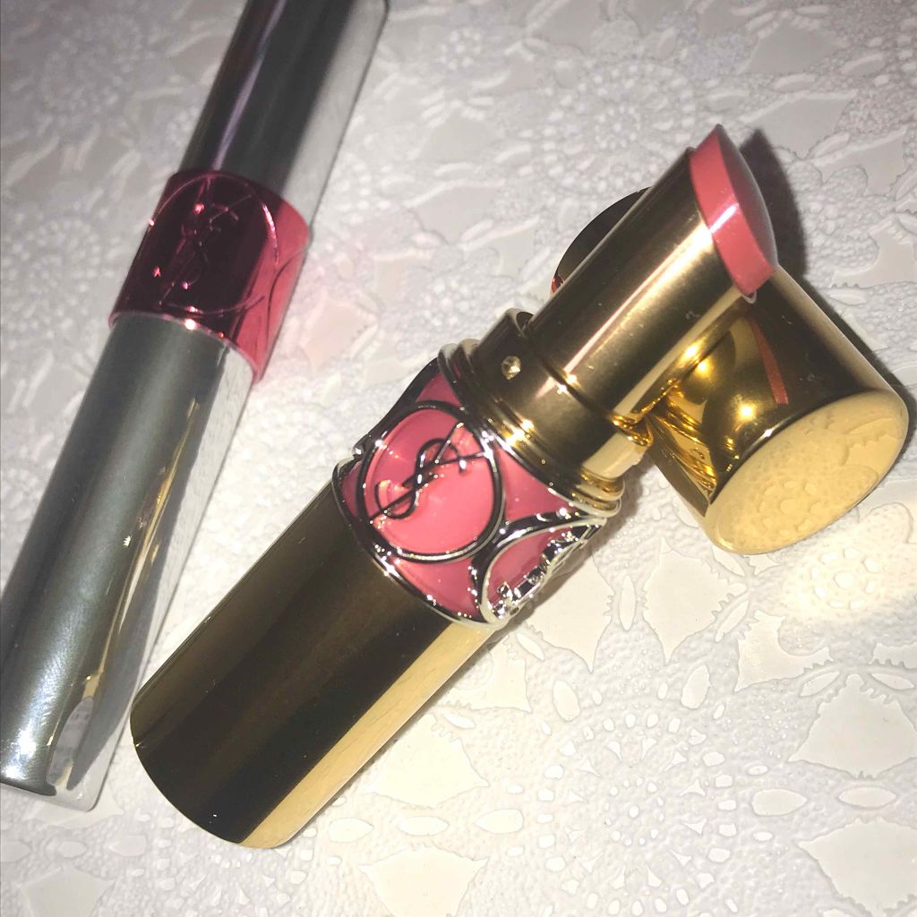 ルージュ ヴォリュプテ シャイン/YVES SAINT LAURENT BEAUTE/口紅を使ったクチコミ(1枚目)