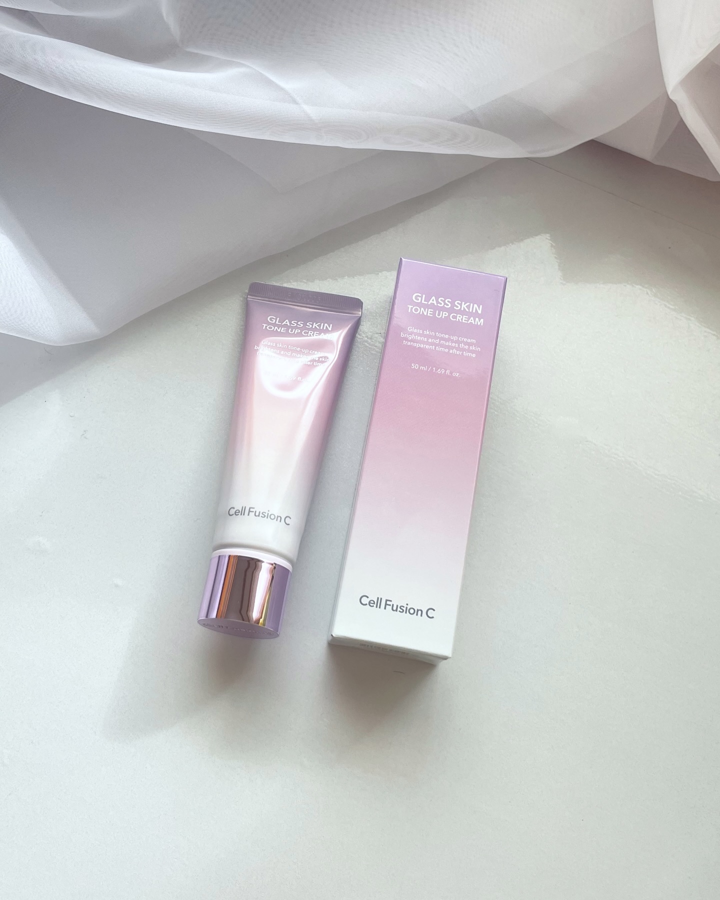 グラススキントーンアップクリーム 50ml/Cell Fusion C(セルフュージョンシー)/化粧下地を使ったクチコミ（3枚目）