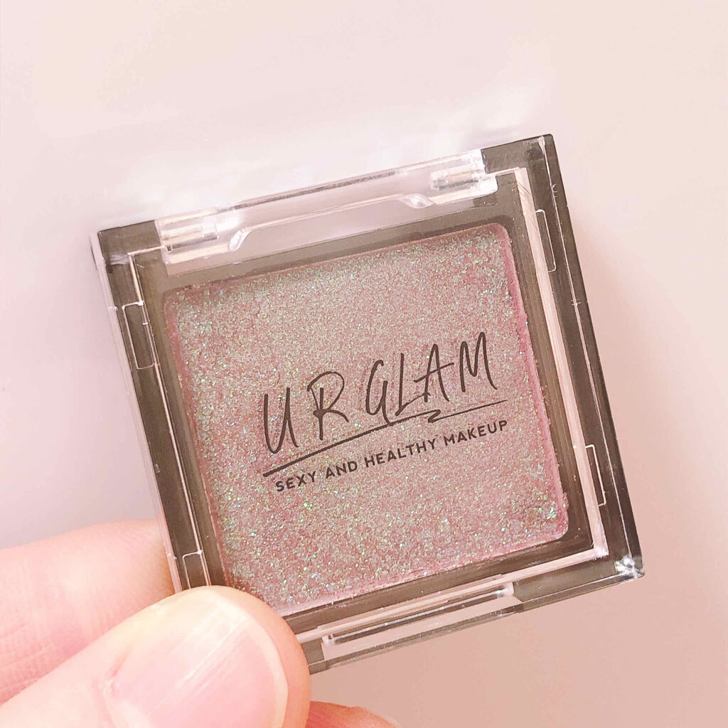UR GLAM　POWDER EYESHADOW オーロラピンク/U R GLAM/単色アイシャドウを使ったクチコミ（1枚目）
