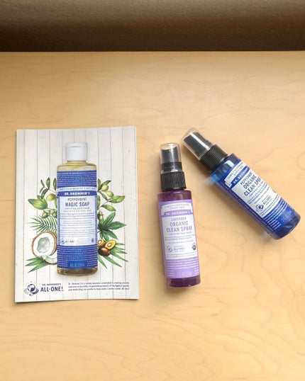 オーガニッククリーンスプレー   ラベンダー/Dr. Bronner's Magic Soaps(海外)/その他を使ったクチコミ(2枚目)