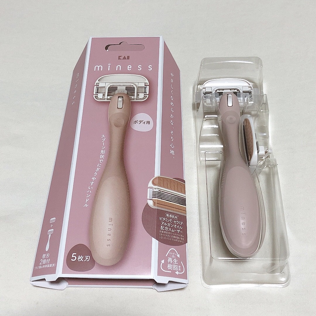 miness ボディ用カミソリ 替刃2個付/貝印/シェーバーを使ったクチコミ（2枚目）