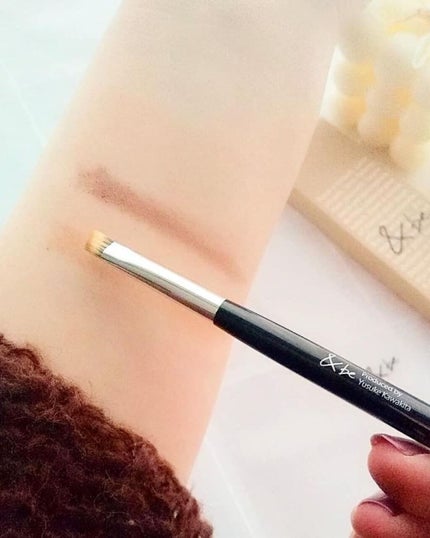 ダブルエンドアイブロウブラシ熊野筆/&be/メイクブラシを使ったクチコミ(4枚目)