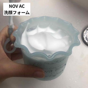 ■#NOV AC 洗顔料 お試しサイズ15g

ニキビケアで有名なNOV AC

1週間トライアルセットに入っていたミニサイズを朝晩約2週間使った感想です！

動画にあるように、ものすっごく弾力のあるモ