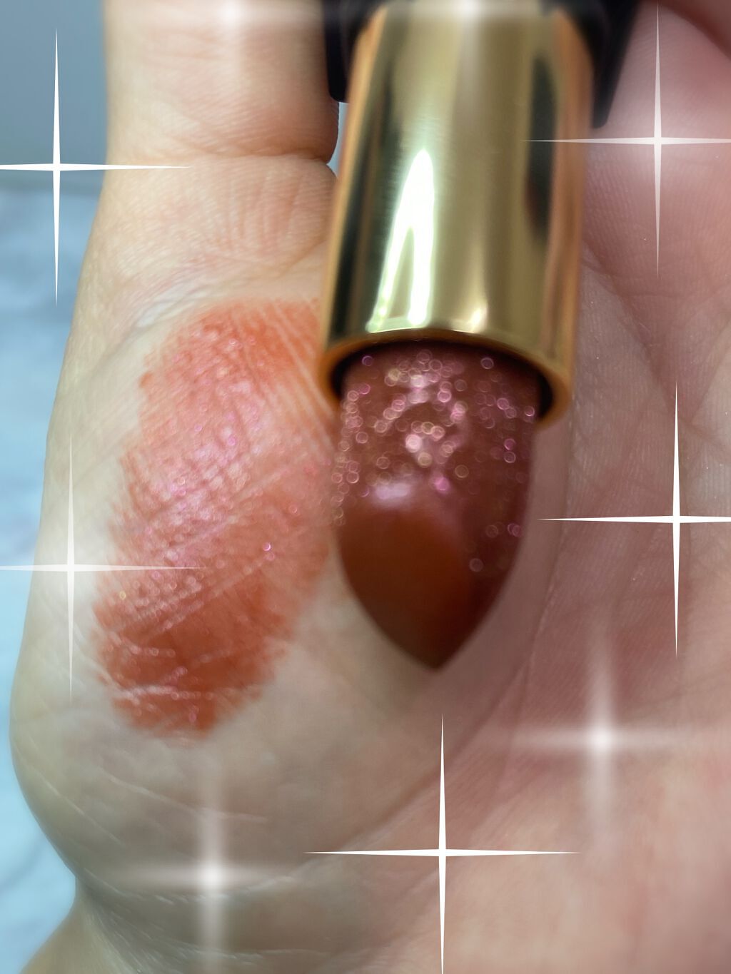 ルージュ アンリミテッド ディスコ グリッツ/shu uemura/口紅を使ったクチコミ（3枚目）