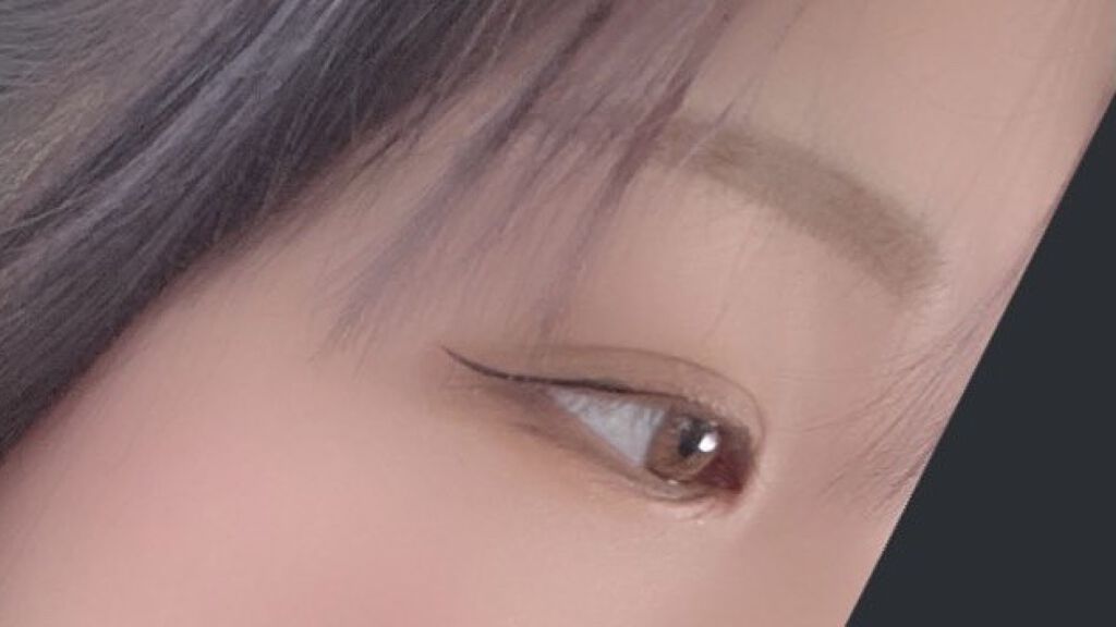 描くふたえアイライナー/CEZANNE/リキッドアイライナーを使ったクチコミ（2枚目）