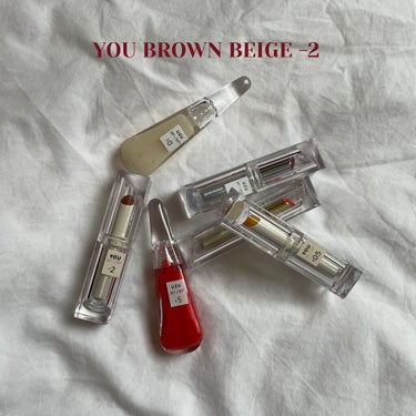 38℃/99℉ LIPSTICK  ＜YOU＞ -2　BROWN-BEIGE/UZU BY FLOWFUSHI/口紅を使ったクチコミ（1枚目）