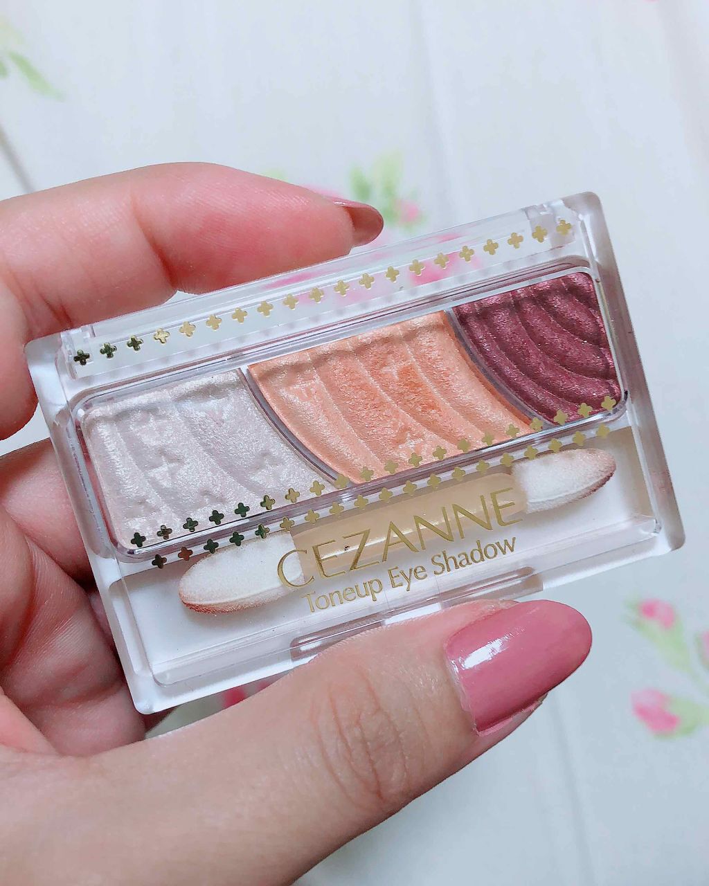 トーンアップアイシャドウ/CEZANNE/アイシャドウパレットを使ったクチコミ(1枚目)