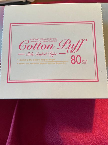 コットンパフ サイドシールタイプ/DAISO/その他を使ったクチコミ(3枚目)