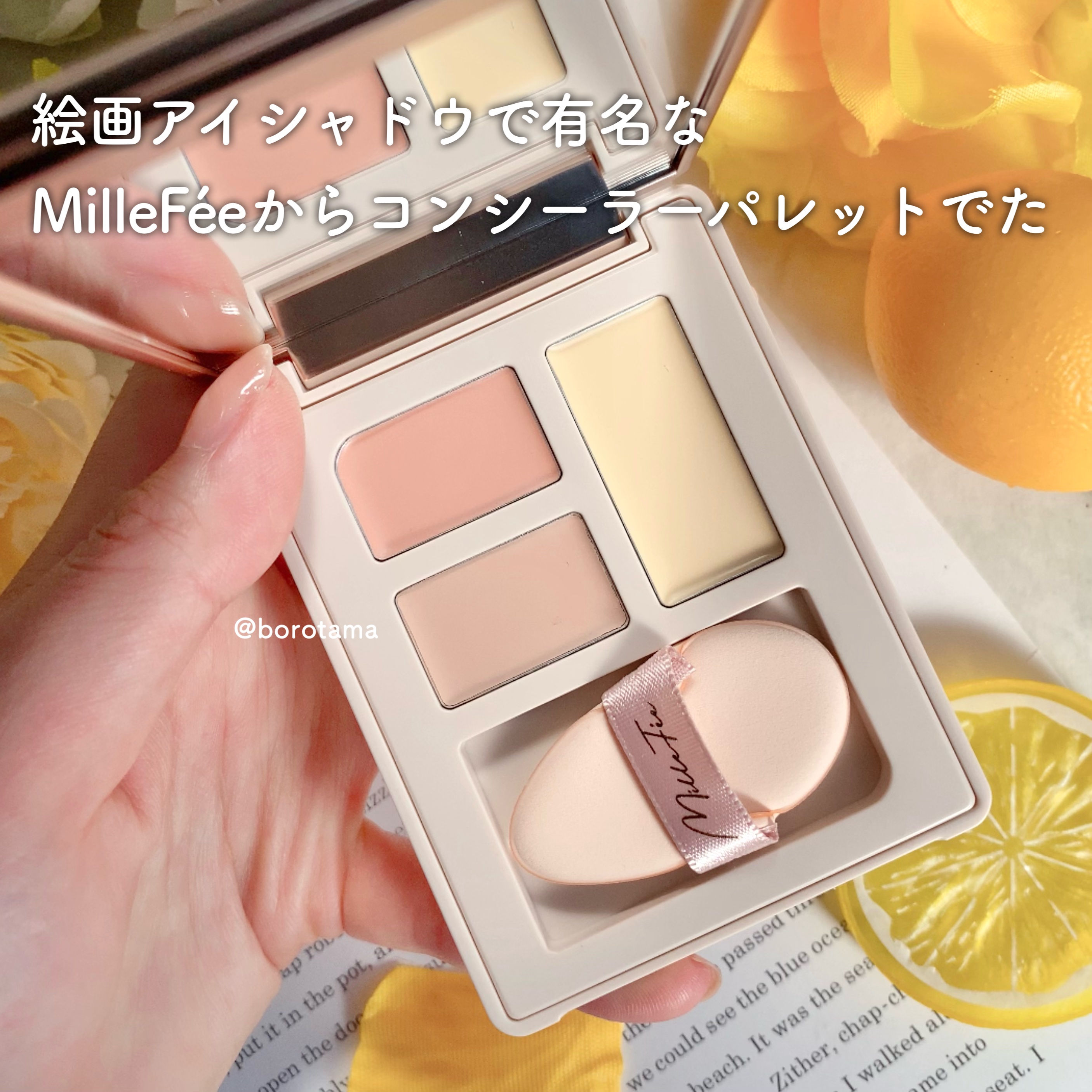 シークレットコンシーラーパレット 02 ブライトイエロー/MilleFée/パレットコンシーラーを使ったクチコミ（2枚目）