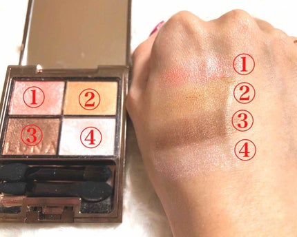 シアーコントラストアイズ/LUNASOL/アイシャドウパレットを使ったクチコミ(2枚目)