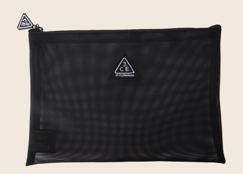 3CE MESH POUCH BLACK