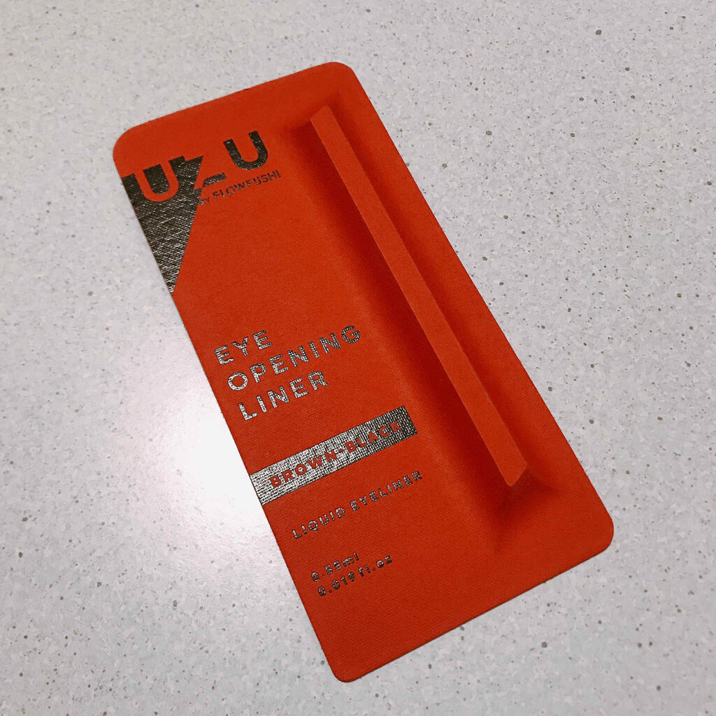 EYE OPENING LINER/UZU BY FLOWFUSHI/リキッドアイライナーを使ったクチコミ（1枚目）