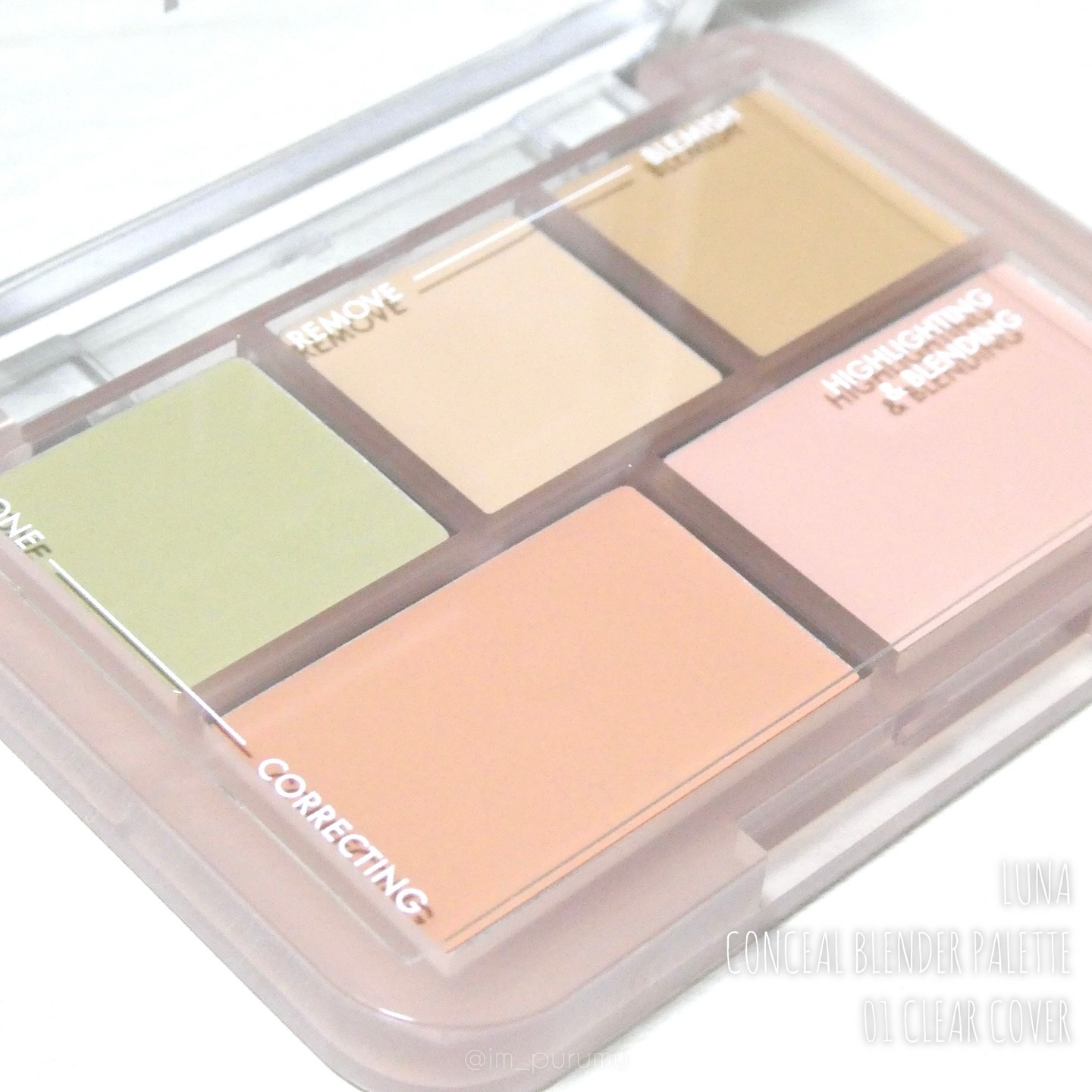 コンシールブレンダーパレット/LUNA/パレットコンシーラーを使ったクチコミ（3枚目）