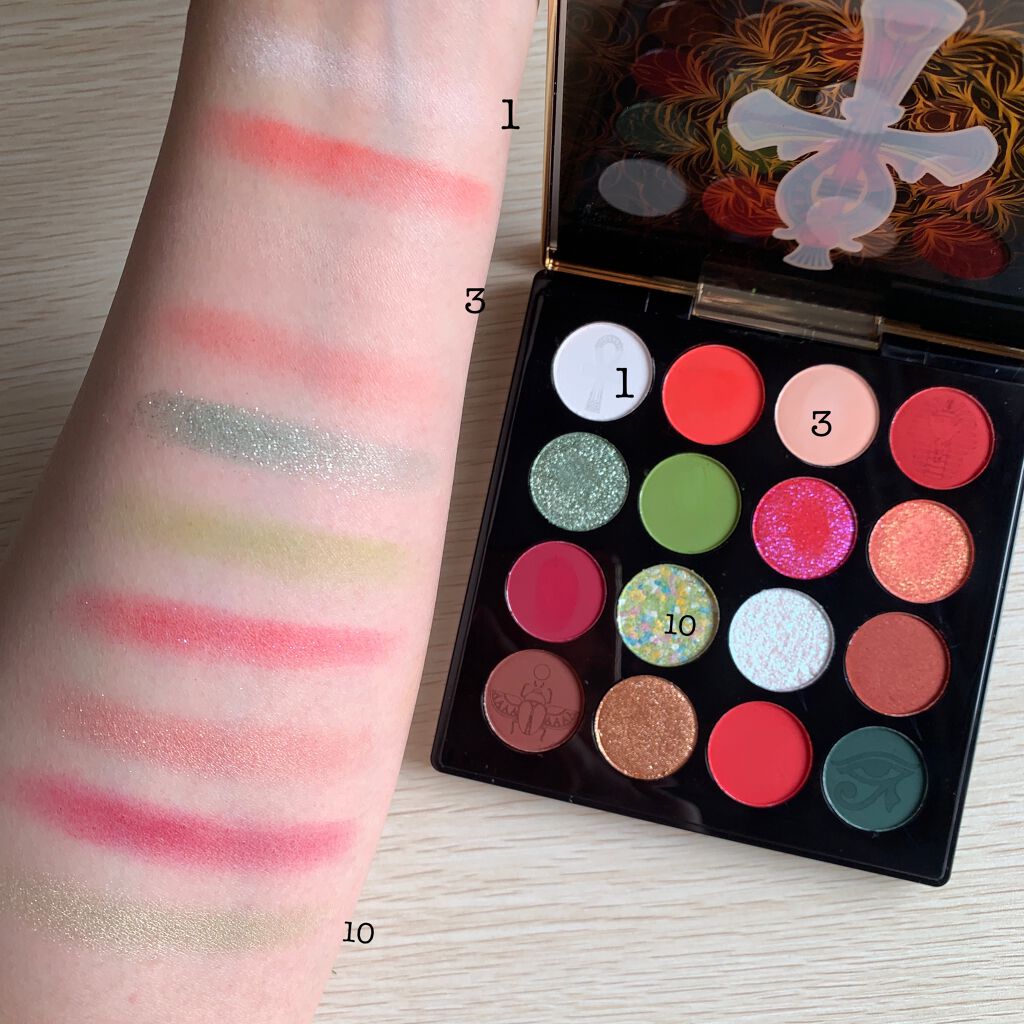 大英博物館 エジプトシリーズ アイシャドウパレット/ZEESEA/アイシャドウパレットを使ったクチコミ(3枚目)