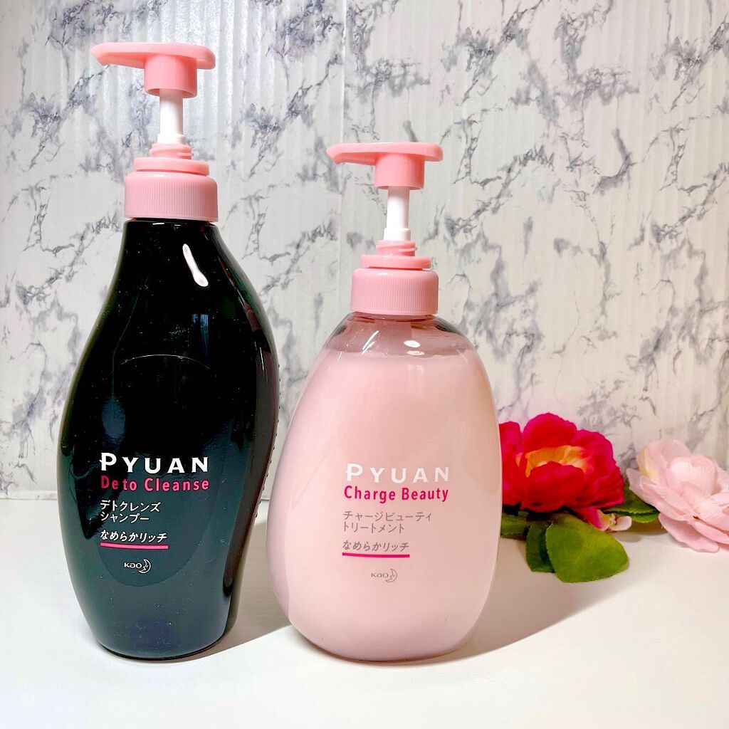 ピュアン デトクレンズシャンプー／チャージビューティトリートメント なめらかリッチ/ピュアン/シャンプー・コンディショナーを使ったクチコミ（1枚目）