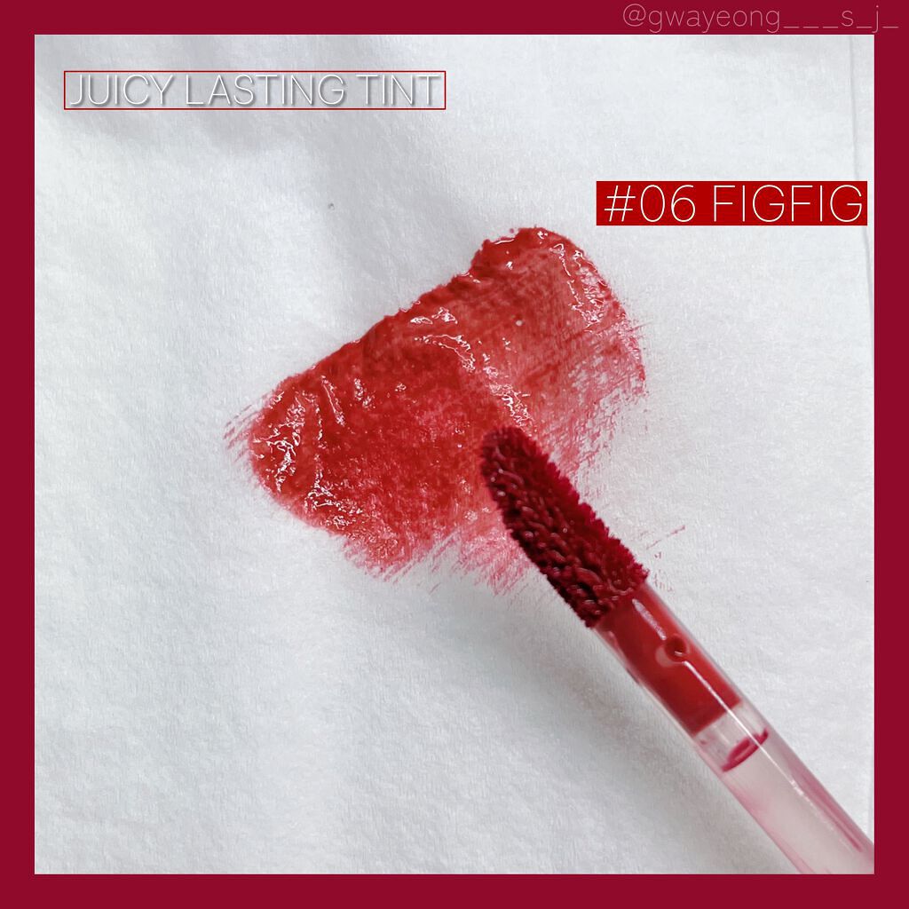 ジューシーラスティングティント/rom&nd/リップティントを使ったクチコミ（3枚目）