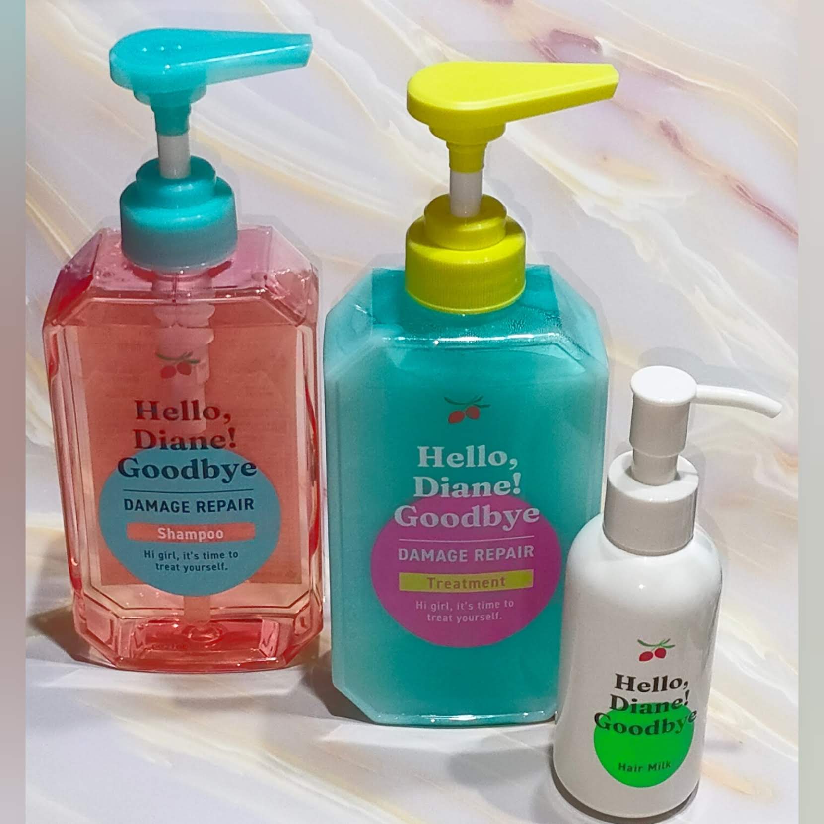 ハローダイアン グッバイ ダメージ補修ヘアミルク/ダイアン/ヘアミルクを使ったクチコミ（1枚目）